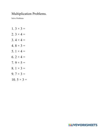 Multiplication problem