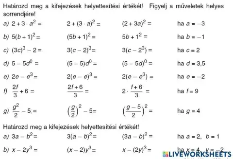 Helyettesítési érték