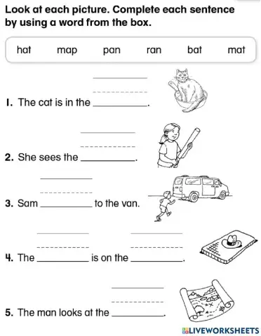 Phonics sentences