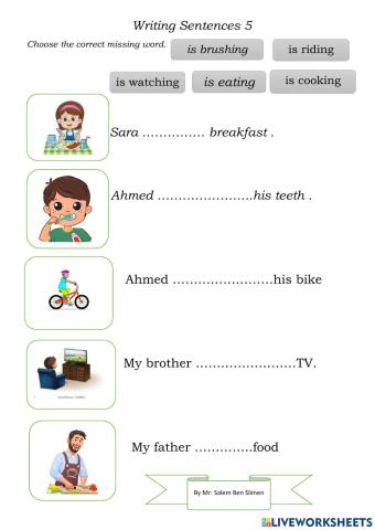 Vocabulary -verbs