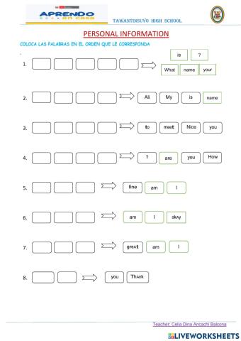 Personal information