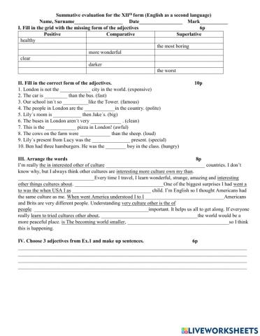 Summative evaluation