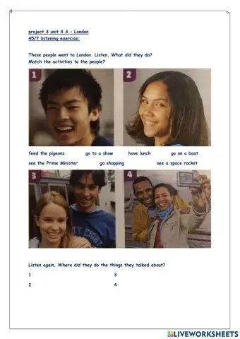 Project 3 unit 4 A – London