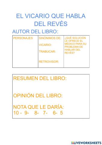 El Vicario que hablaba del revés