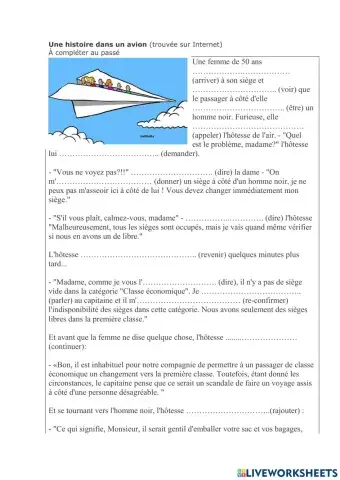 Une histoire dans un avion