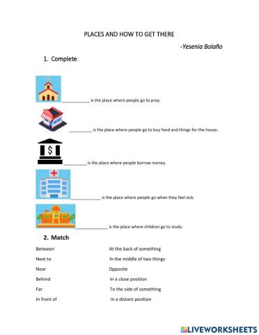 Places and how to get there