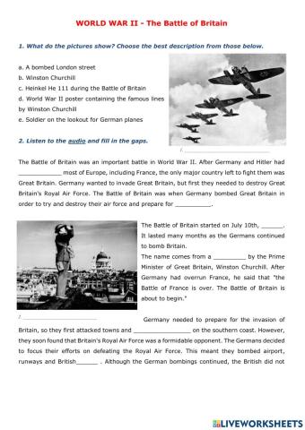 World War II - The Battle of Britain