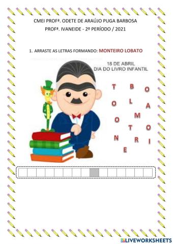 Dia do Livro Infantil - 18 de abril