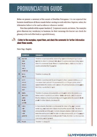 Guia de Pronúncia