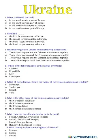 Ukraine(general facts)