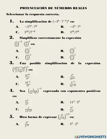 Propiedades de potenciación