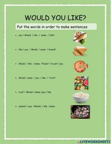 Would you like some...?