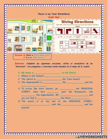 Places and directions