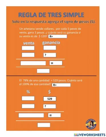 Regla de tres simple directa