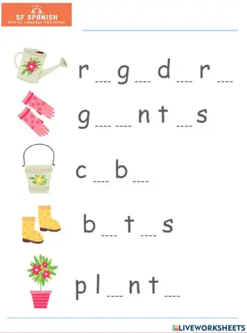 La primavera vocabulario