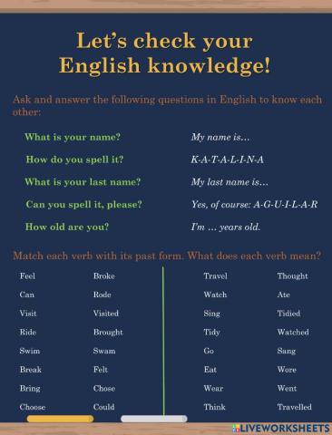 Checking English Knowledge