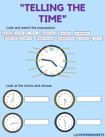 TELLING THE TIME - ROUTINES
