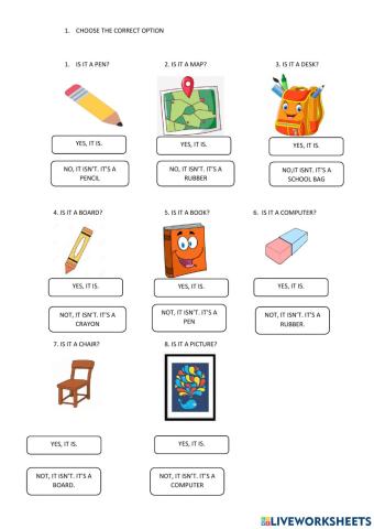 Classroom objects