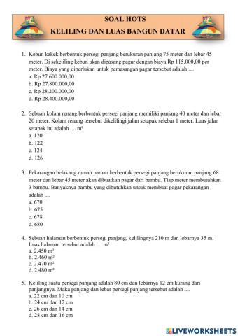 Keliling dan Luas