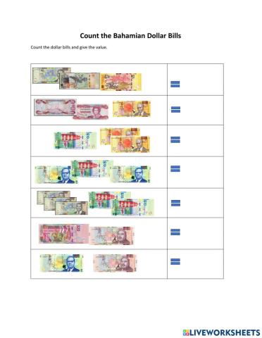 Counting Dollar Bills