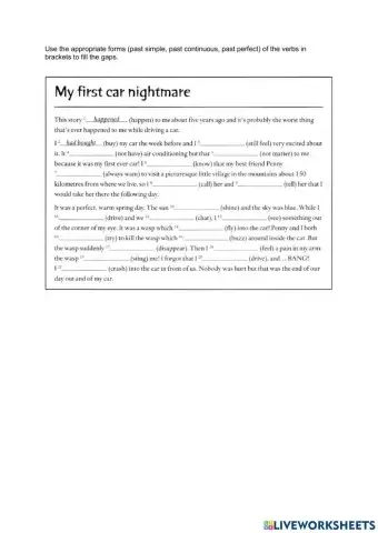 My first car nightmare