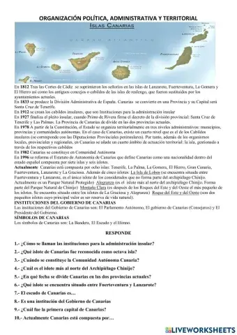 Oraganización Política de Canarias