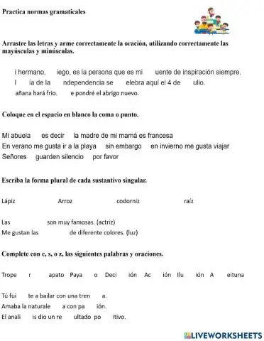 Normas gramaticales básicas