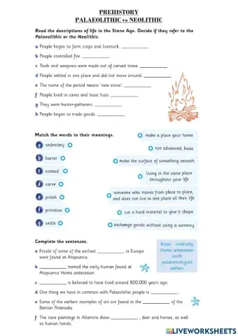 Prehistory. Palaeolithic vs Neolithic