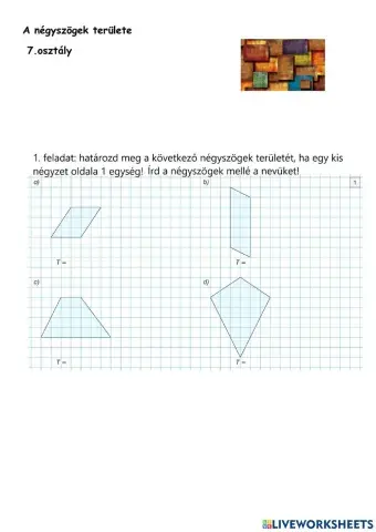 Négyszögek területe