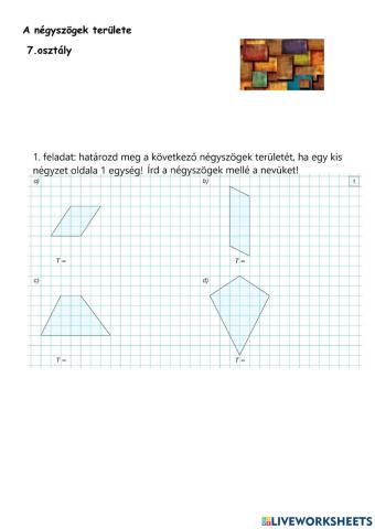 Négyszögek területe