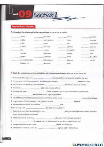 Use of English B2 - Unit 9