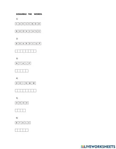 My house. Furniture.