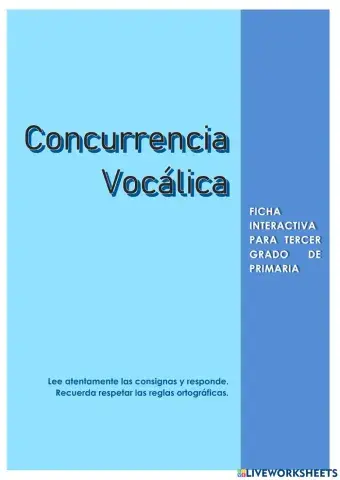 Concurrencia Vocálica