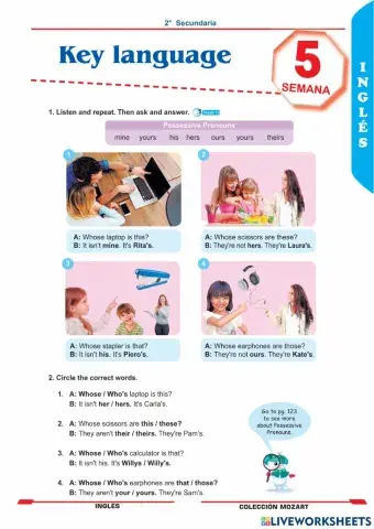 Unidad 2 - inglés 2°