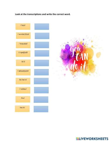 Phonetic transcriptions