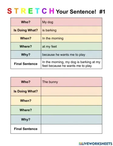 Stretch Your Sentence! -1