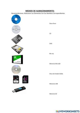 Medios de almacenamiento