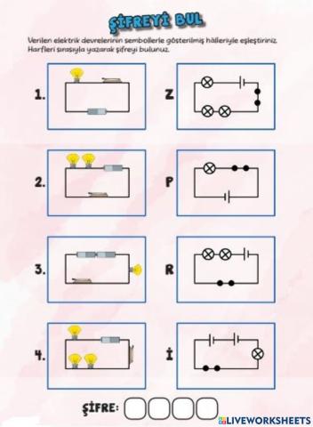 Eşleştir ve Şifreyi Bul!!!