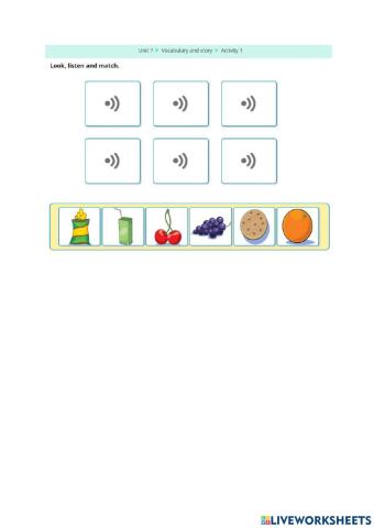 Unit 7 - online practice - vocabulary and story - act 1