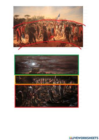 Reconoce las estrategias utilizadas para dar idea de profundidad en el cuadro