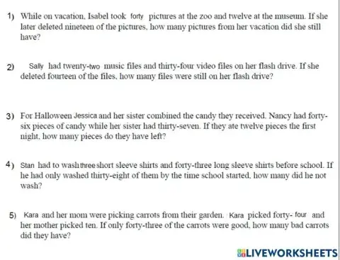 Two Step word problems