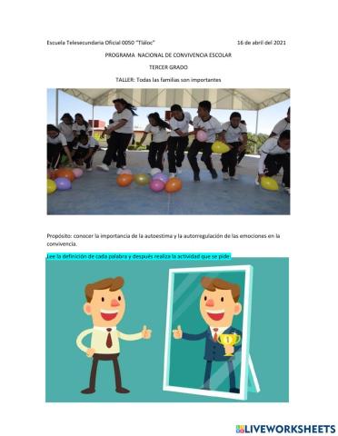 Programa Nacional de Convivencia Escolar