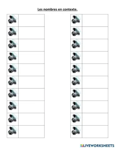 Les nombres en contexte