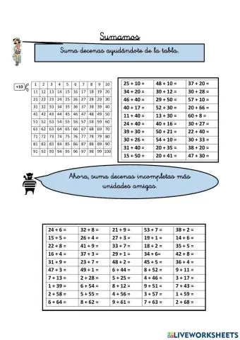 Numeración abn 1º primaria ficha 68