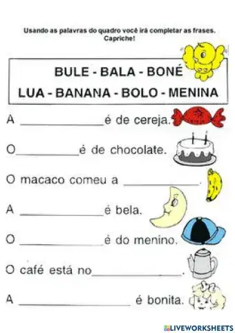 Complementação de frases