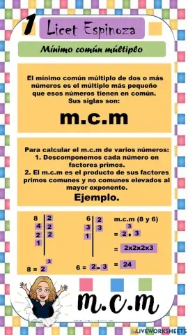 Mínimo común múltiplo