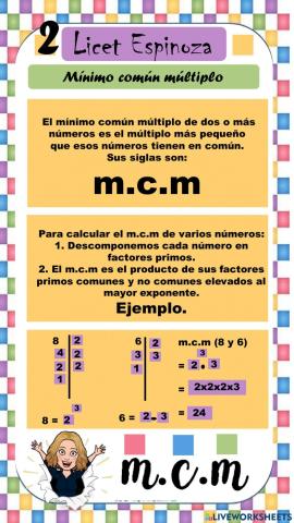 Mínimo común múltiplo