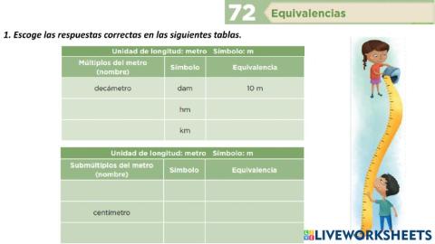 Desafío 72 Equivalencias.