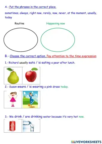 Present Simple and Present Continuous