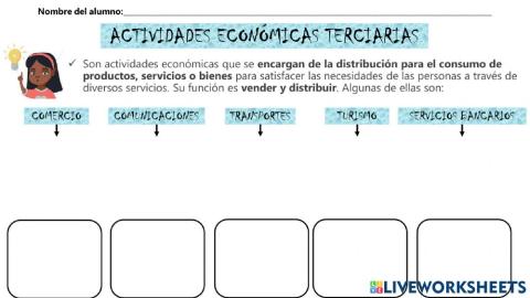 Actividades económicas terciarias